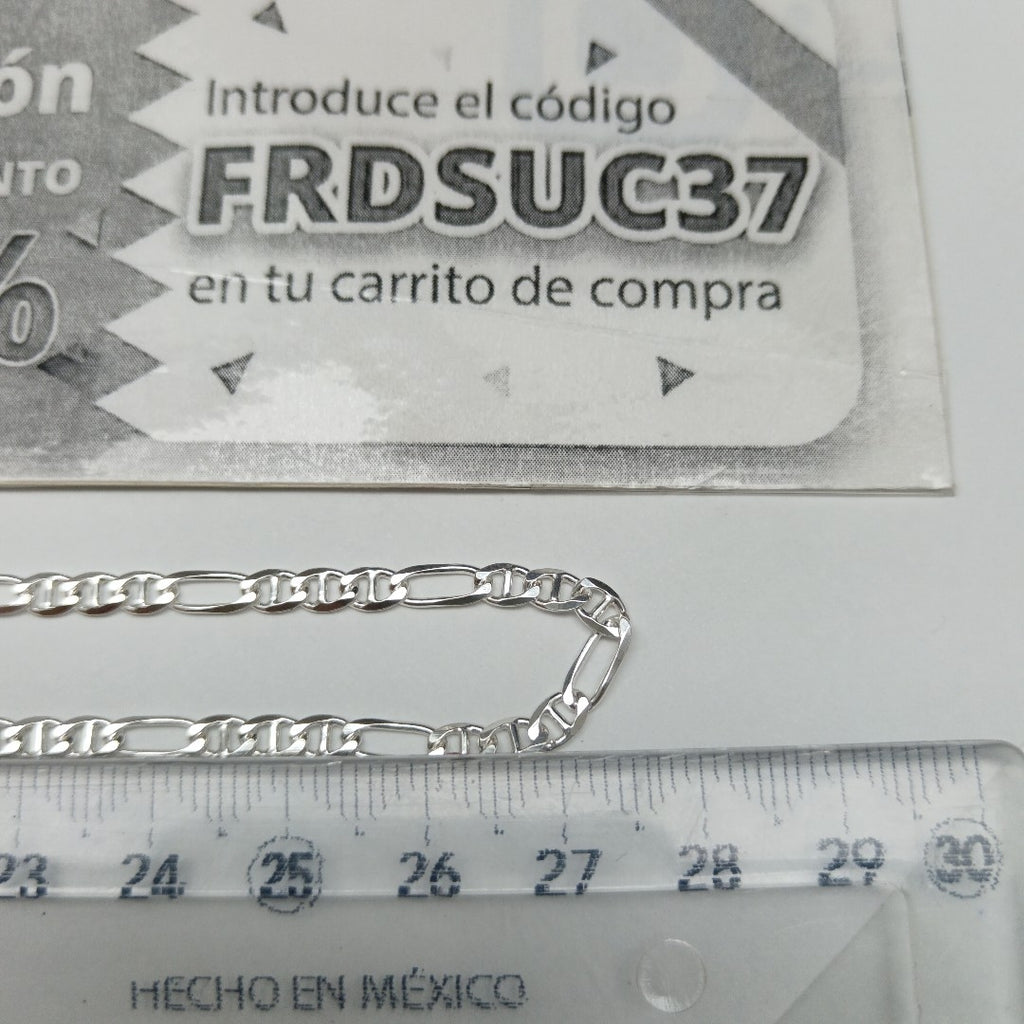 CADENA TEJIDO MARINERO PLATA .925 55 CM 8 GR (NUEVO)