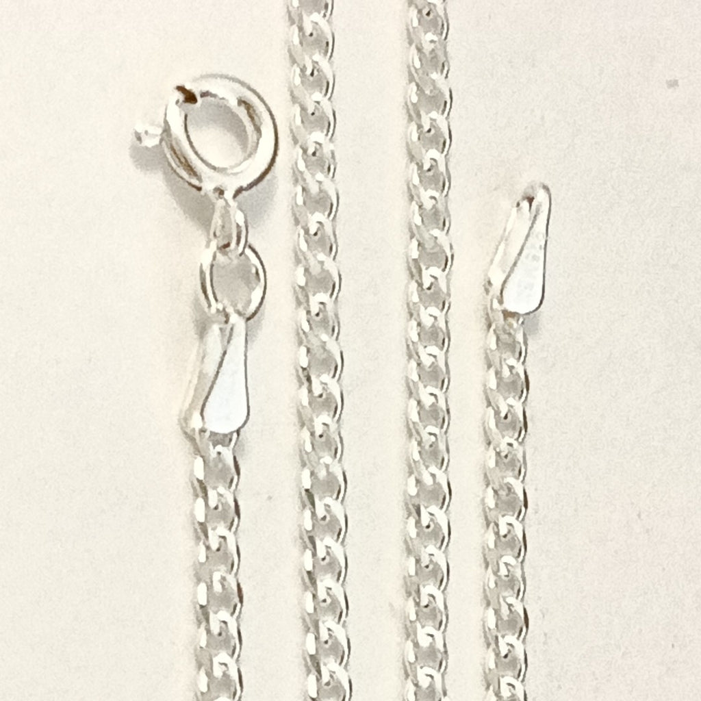 CADENA TEJIDO BARBADO PLATA .925 55 CM 5.3 GR (NUEVO)