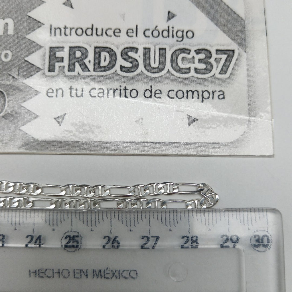 CADENA TEJIDO MARINERO PLATA .925 55 CM 7.6 GR (NUEVO)