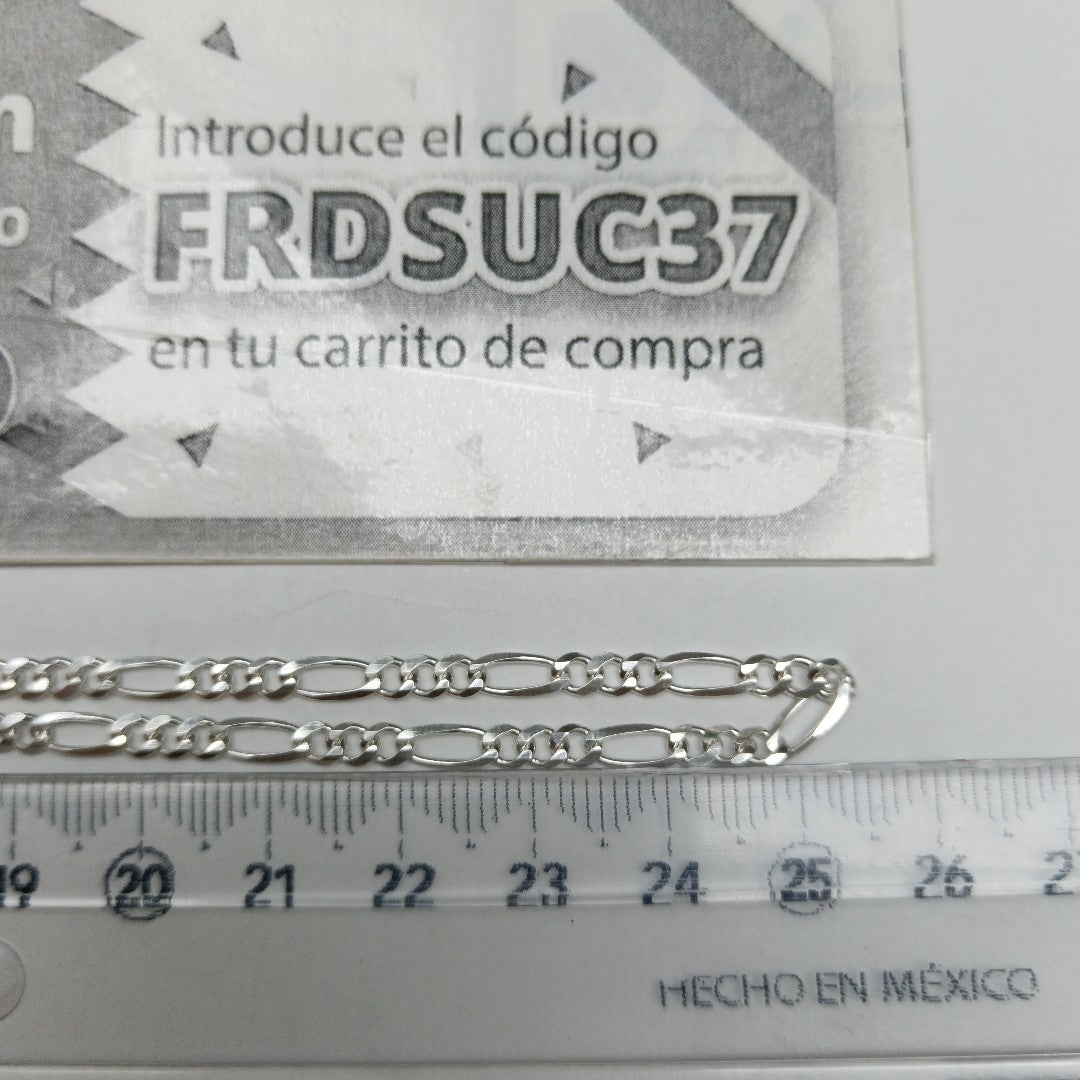 CADENA TEJIDO 3X1 PLATA .925 50 CM 7 GR (NUEVO)