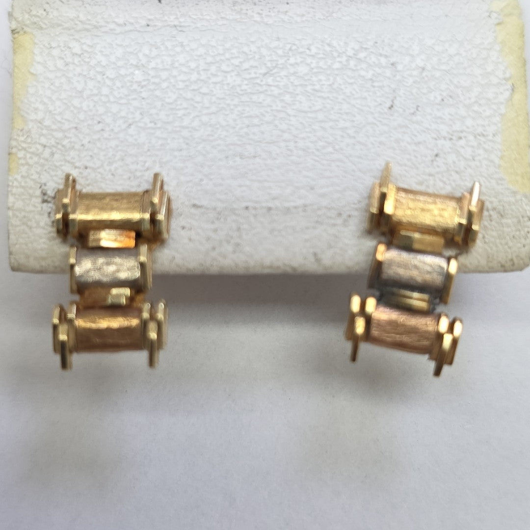 BROQUELES PAR ORO,OTROS METALES 10 K 2,00 GRMS (SEMINUEVO)