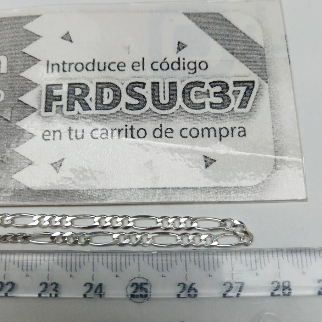 CADENA TEJIDO 3X1 PLATA .925 55 CM 7.6 GR (NUEVO)