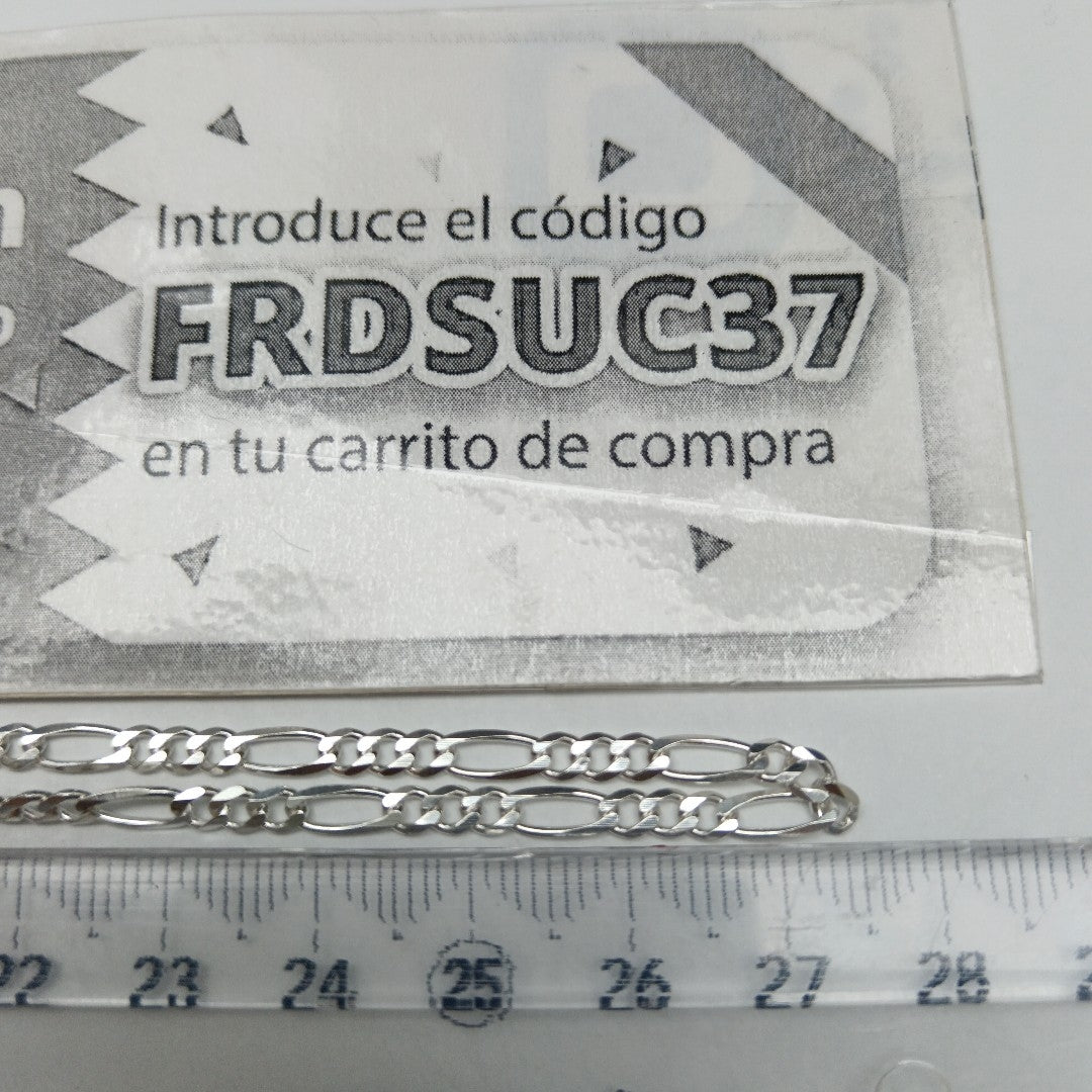 CADENA TEJIDO 3X1 PLATA .925 55 CM 7.6 GR (NUEVO)