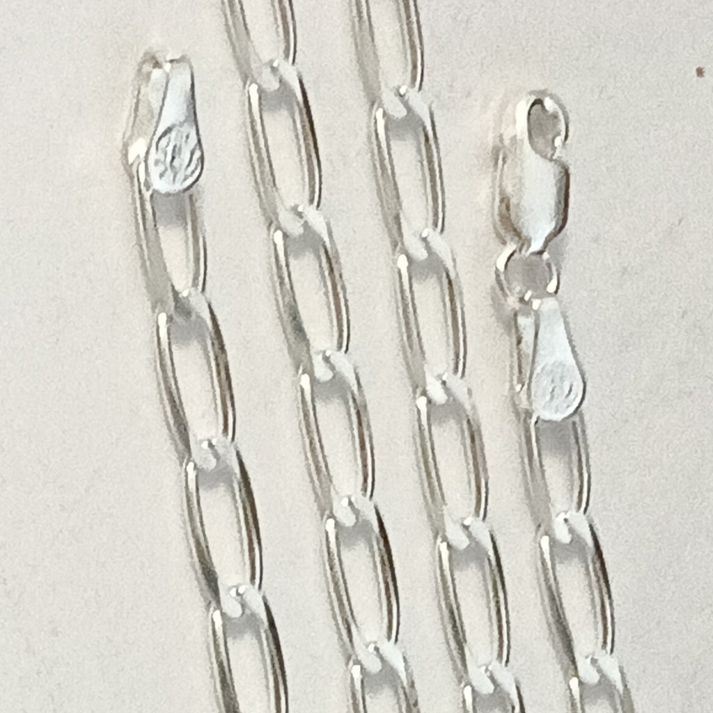 CADENA TEJIDO ESLABONES PLATA .925 60 CM 11.2 GR (NUEVO)