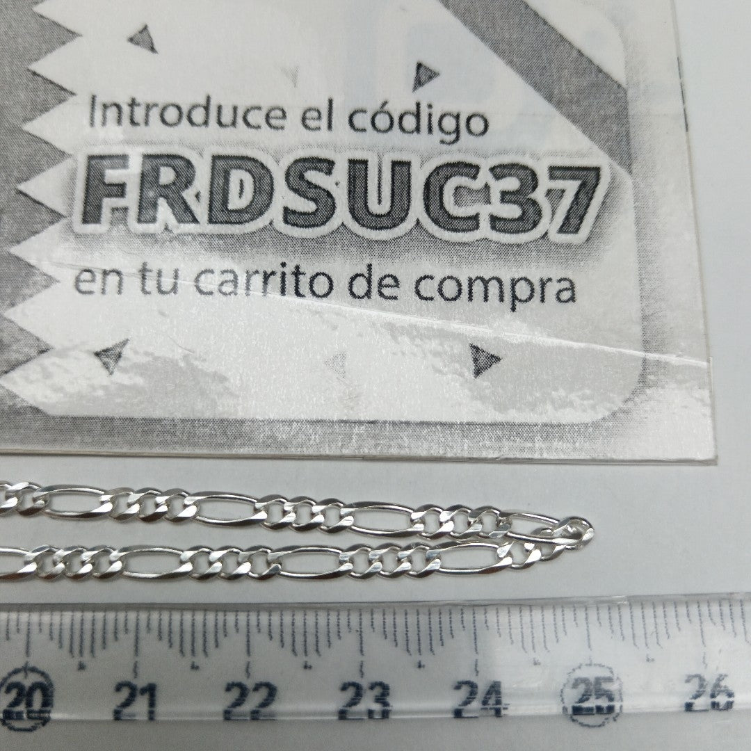 CADENA TEJIDO 3X1 PLATA .925 50 CM 6.9 GR (NUEVO)