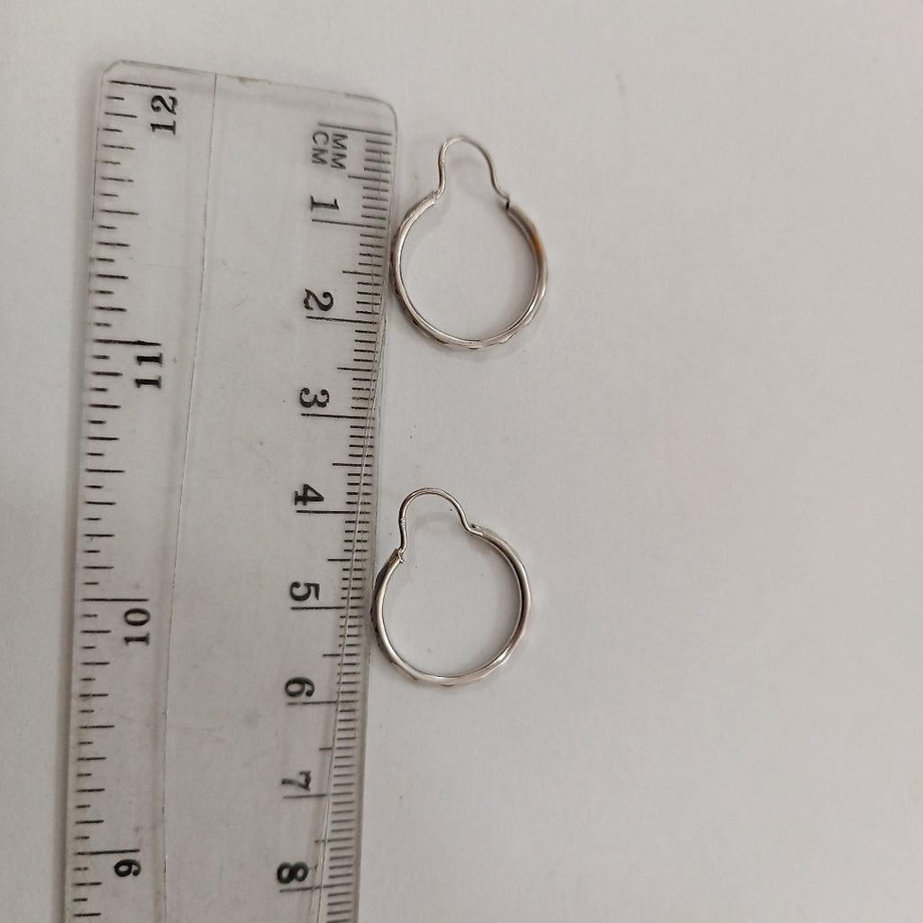 ARRACADAS PAR ORO, ORO BLANCO 14 K 1.3 GRMS (SEMINUEVO)