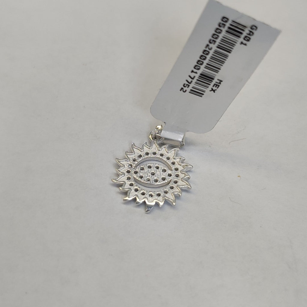 DIJE OJO MAGICO CON CIRCONIAS PLATA .925 2 GR (NUEVO)