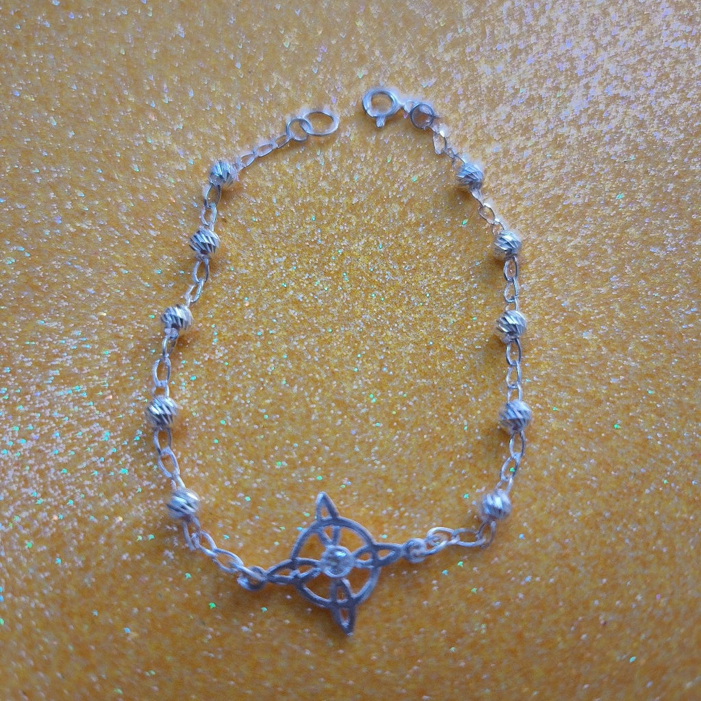 PULSERA TEJIDO ESPECIAL PLATA .925 18 CM 2.8 GR (NUEVO)