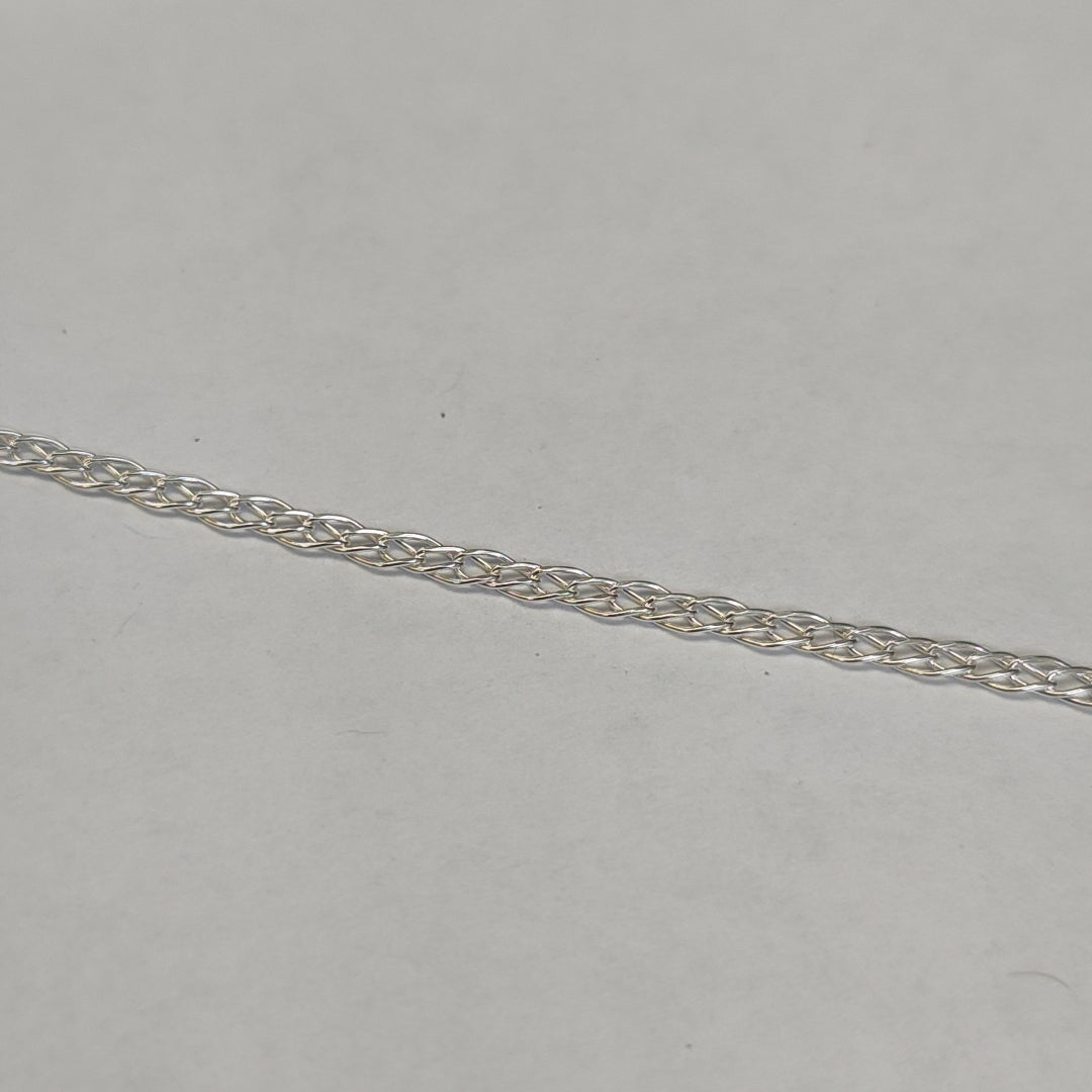 CADENA TEJIDO ESLABONES PLATA .925 50 CM 3.5 GR (NUEVO)