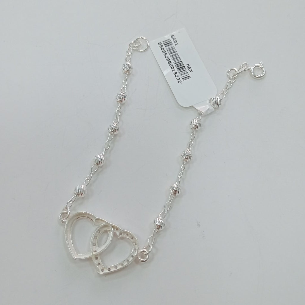 PULSERA TEJIDO TEJIDO ESPECIAL PLATA .925 18 CM 4 GR (NUEVO)