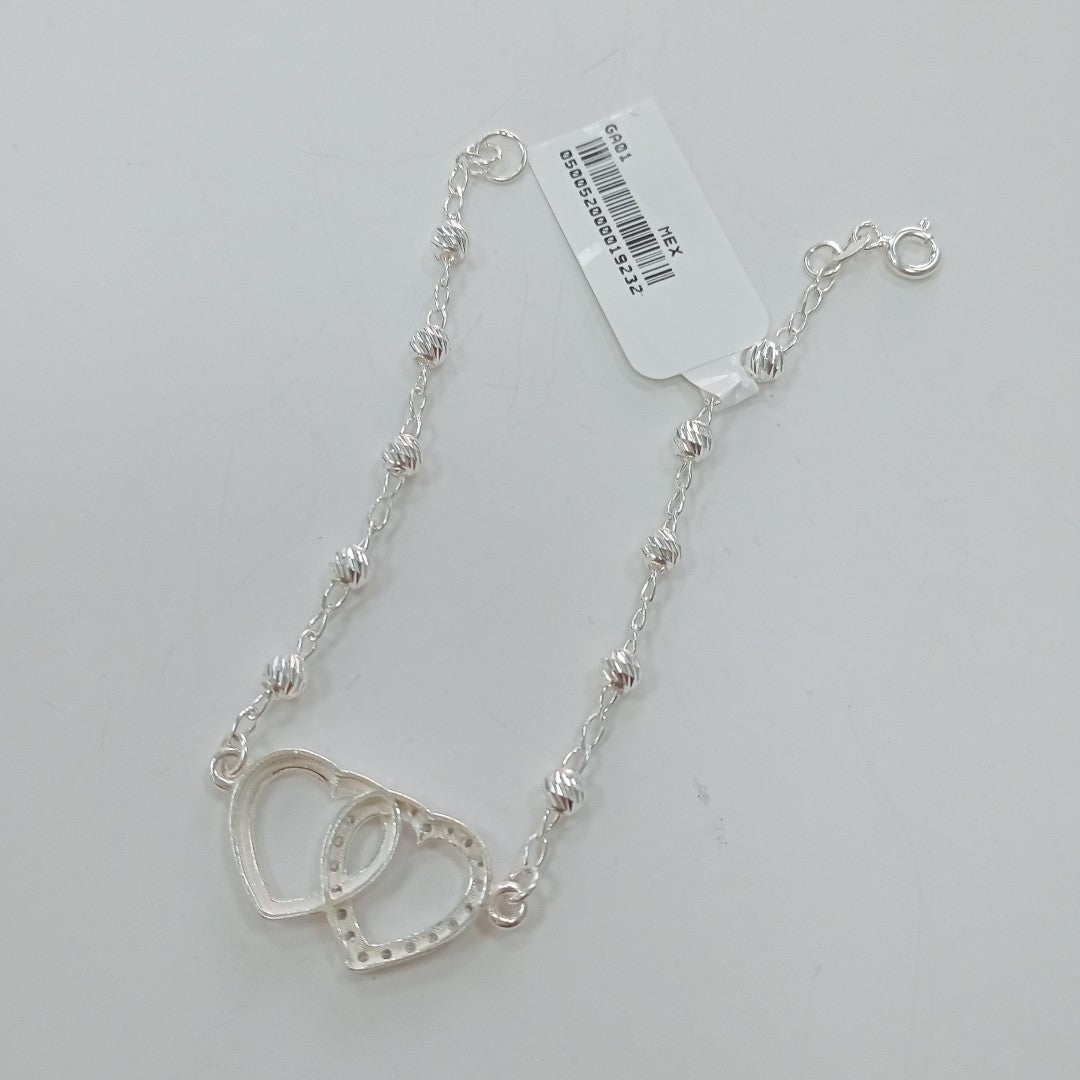PULSERA TEJIDO TEJIDO ESPECIAL PLATA .925 18 CM 4 GR (NUEVO)