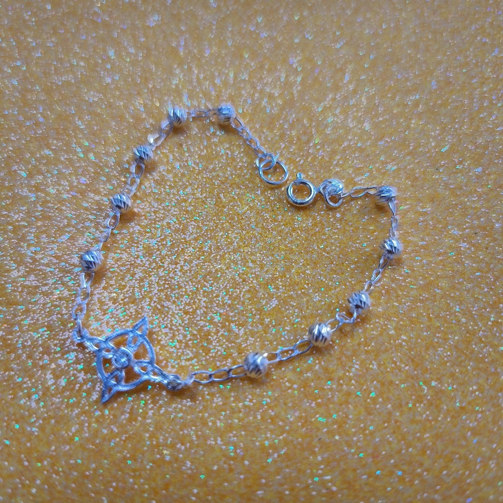 PULSERA TEJIDO ESPECIAL PLATA .925 18 CM 2.8 GR (NUEVO)