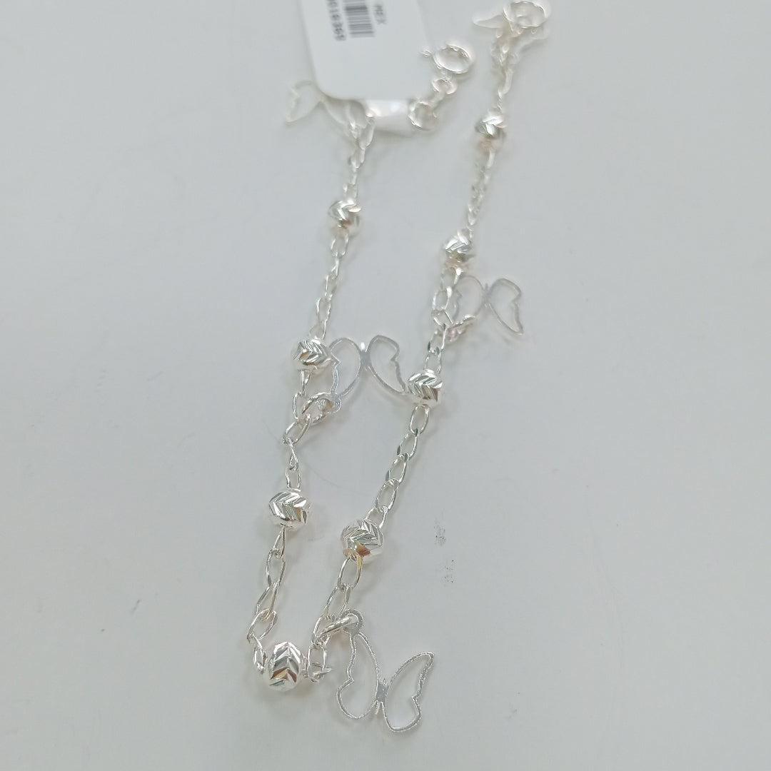 PULSERA TEJIDO ESPECIAL PLATA .925 18 CM 2.8 GR (NUEVO)