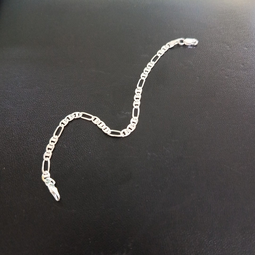 PULSERA TEJIDO 3X1 PLATA .925 16 CM 2.5 GR (NUEVO)