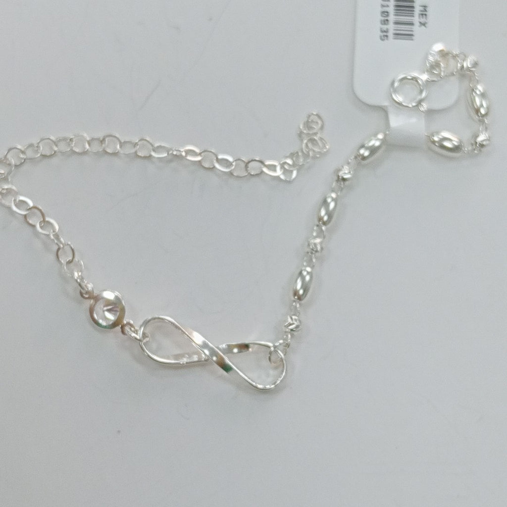 PULSERA TEJIDO ESPECIAL PLATA .925 18 CM 2.6 GR (NUEVO)