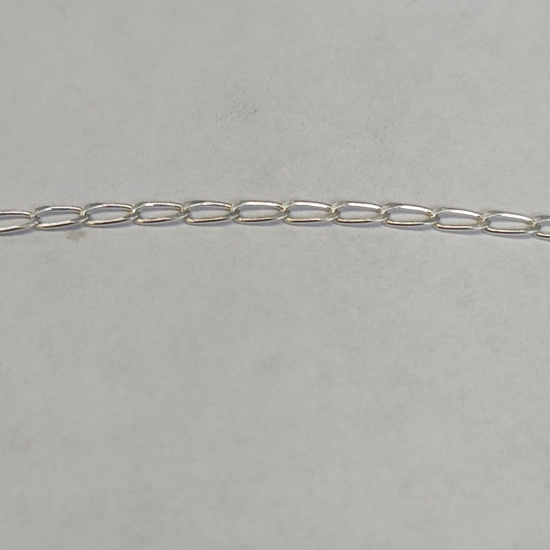 CADENA TEJIDO ESLABONES PLATA .925 55 CM 2.9 GR (NUEVO)