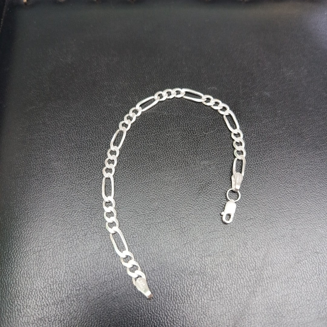 PULSERA TEJIDO 3X1 PLATA .925 18 CM 5 GR (NUEVO)
