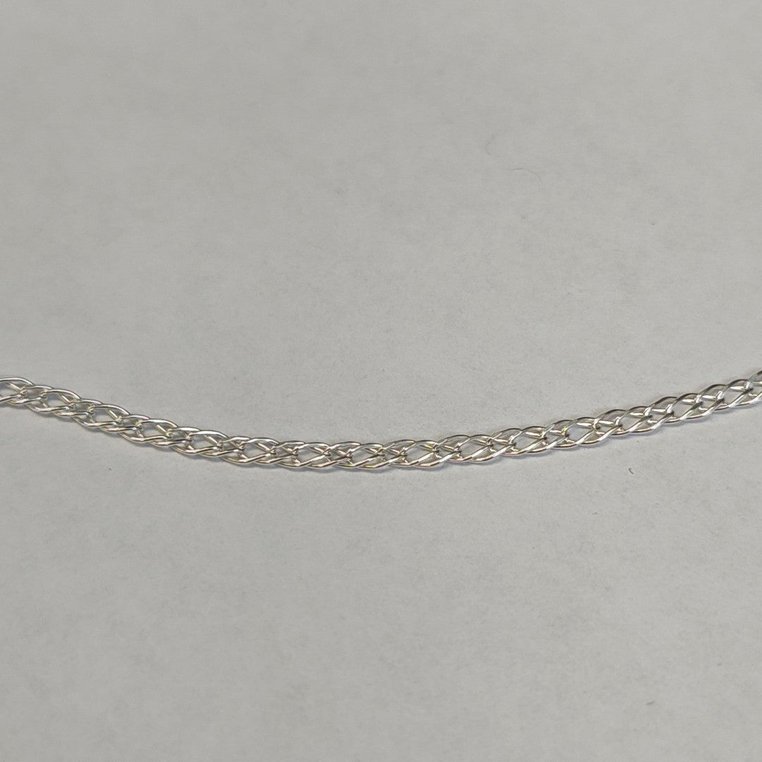 CADENA TEJIDO ESLABONES PLATA .925 50 CM 3.4 GR (NUEVO)