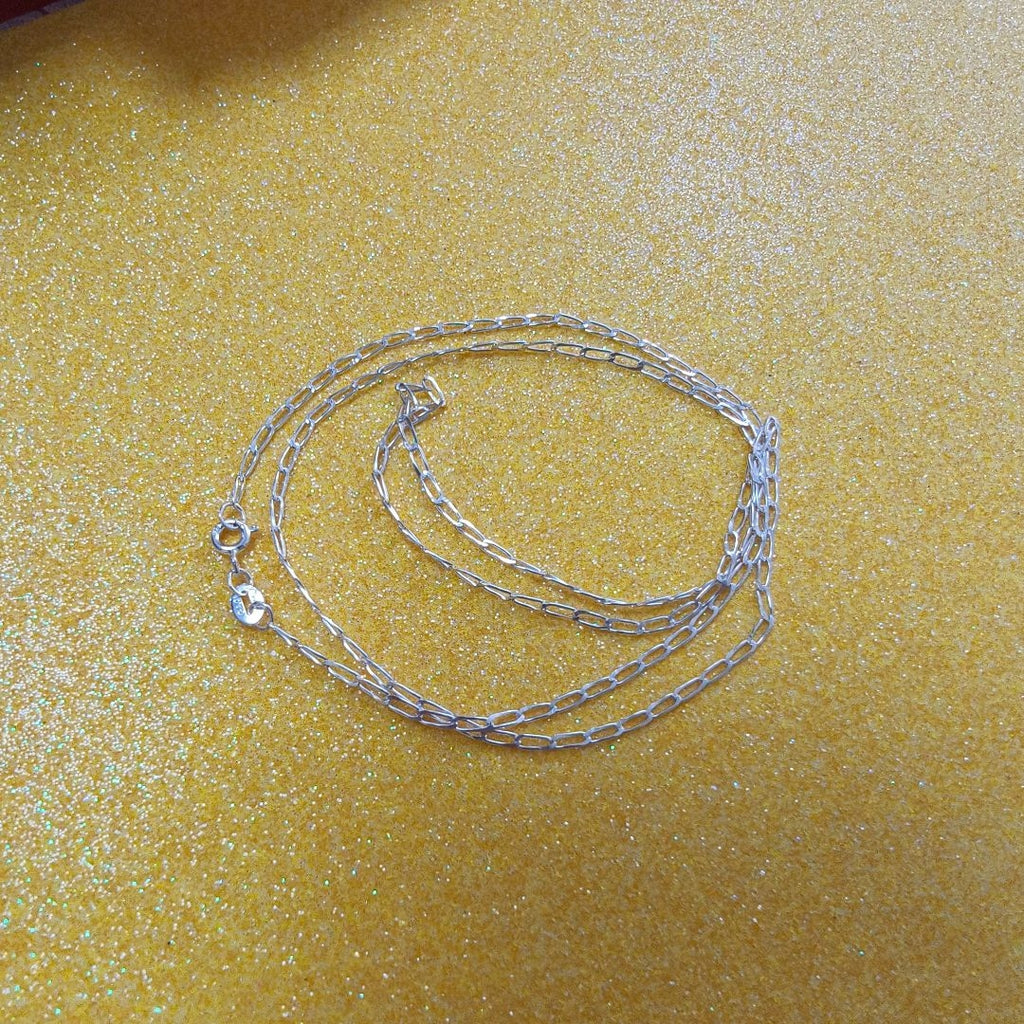 CADENA TEJIDO ESLABONES PLATA .925 60 CM 2.9 GR (NUEVO)