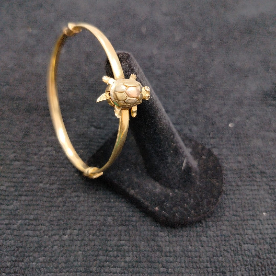 PULSERA RIGIDA ORO 10 K 7,42 GRMS (SEMINUEVO)