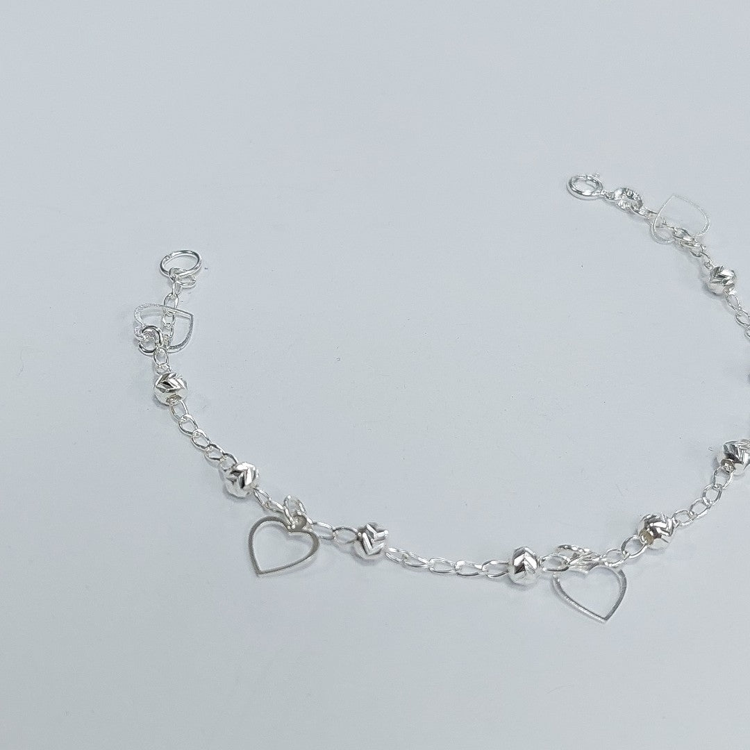 PULSERA TEJIDO ESPECIAL PLATA .925 18 CM 2.6 GR (NUEVO)