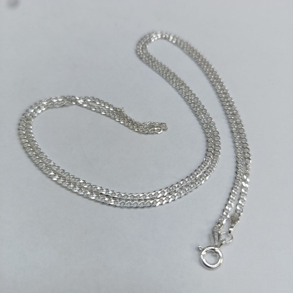 CADENA TEJIDO BARBADO PLATA .925 60 CM 6.1 GR (NUEVO)