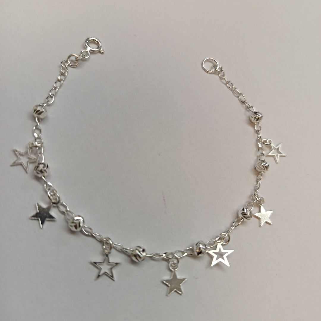 PULSERA TEJIDO ESPECIAL PLATA .925 18 CM 3.1 GR (NUEVO)