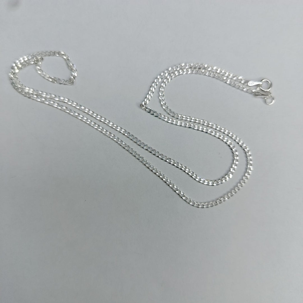 CADENA TEJIDO BARBADO PLATA .925 55 CM 5.4 GR (NUEVO)