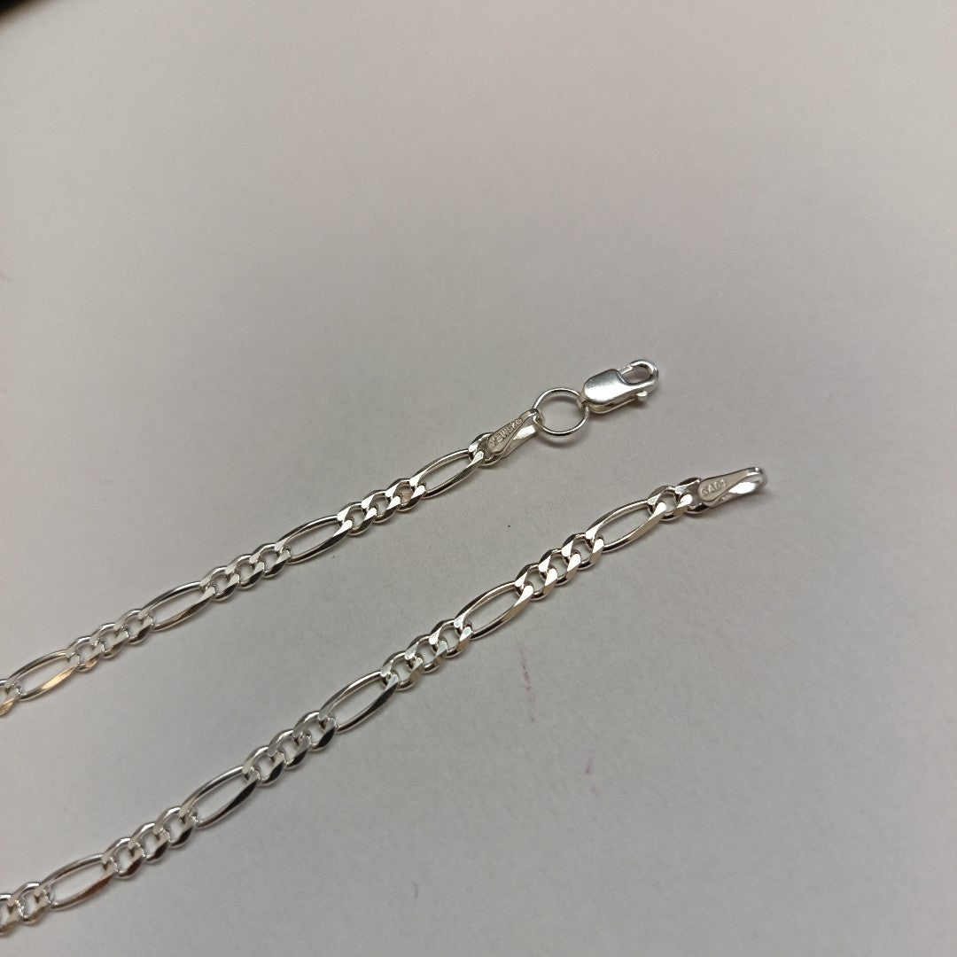 PULSERA TEJIDO 3X1 PLATA .925 18 CM 2.9 GR (NUEVO)