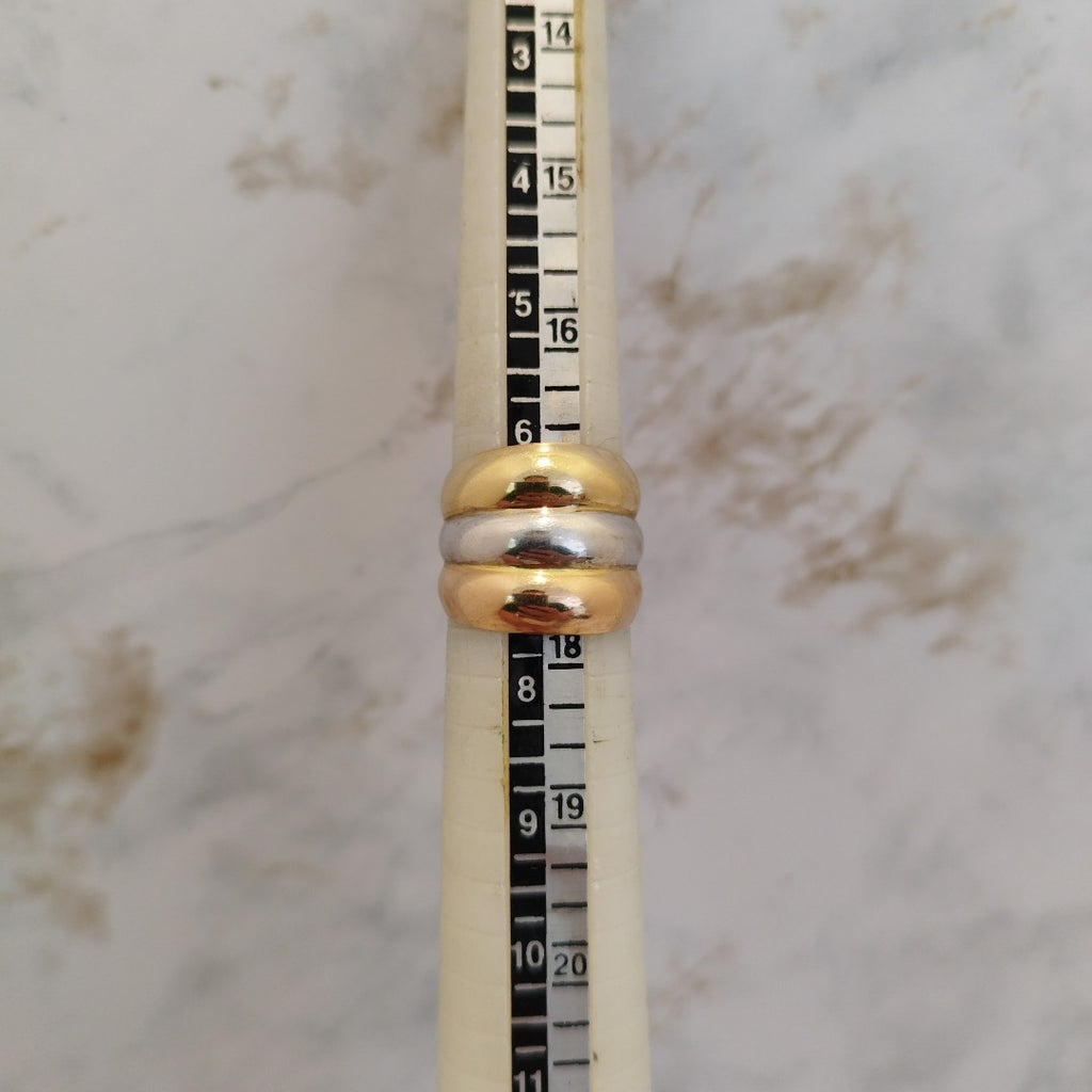 ANILLITO ORO COMBINADO 14 K 2.2 GRMS (SEMINUEVO)