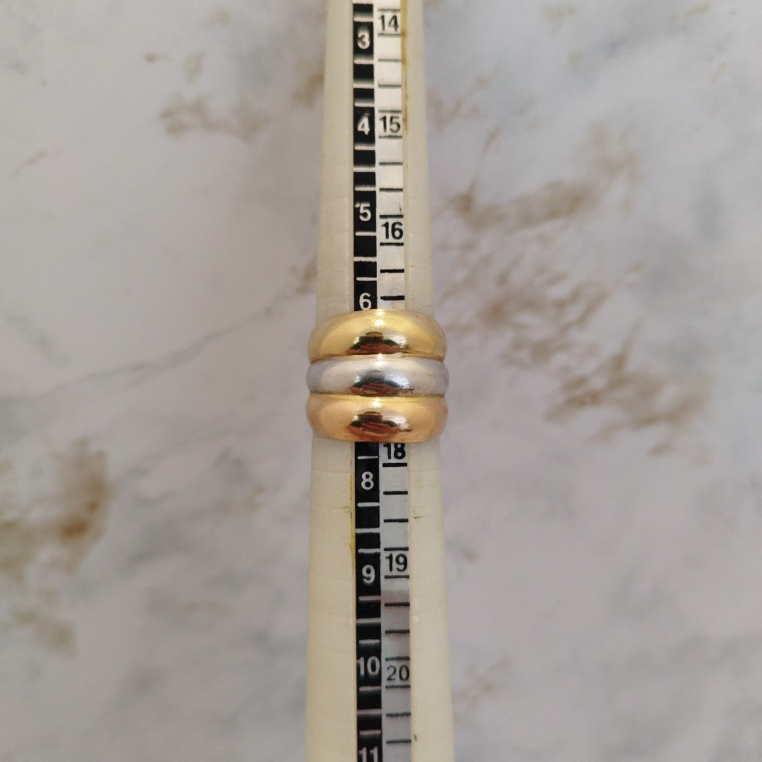 ANILLITO ORO COMBINADO 14 K 2.2 GRMS (SEMINUEVO)