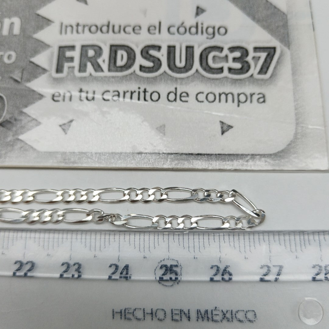 CADENA TEJIDO 3X1 PLATA .925 55 CM 7.5 GR (NUEVO)
