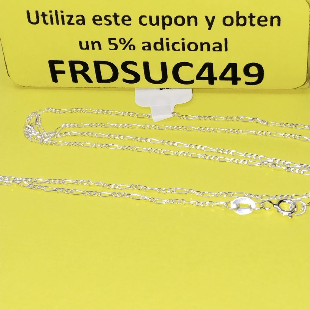 CADENA TEJIDO 3X1 PLATA .925 50 CM 2.1 GR (NUEVO)