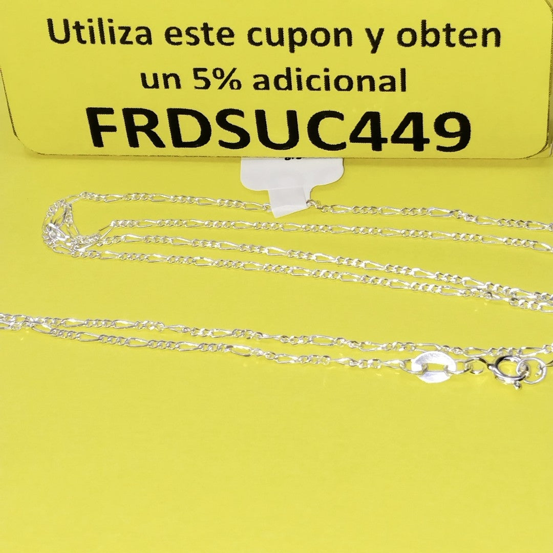 CADENA TEJIDO 3X1 PLATA .925 50 CM 2.1 GR (NUEVO)