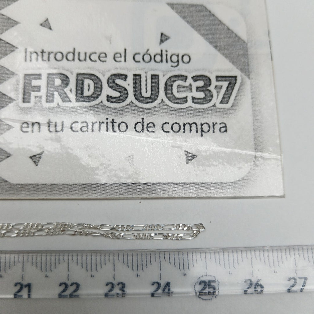 CADENA TEJIDO 3X1 PLATA .925 50 CM 2.1 GR (NUEVO)