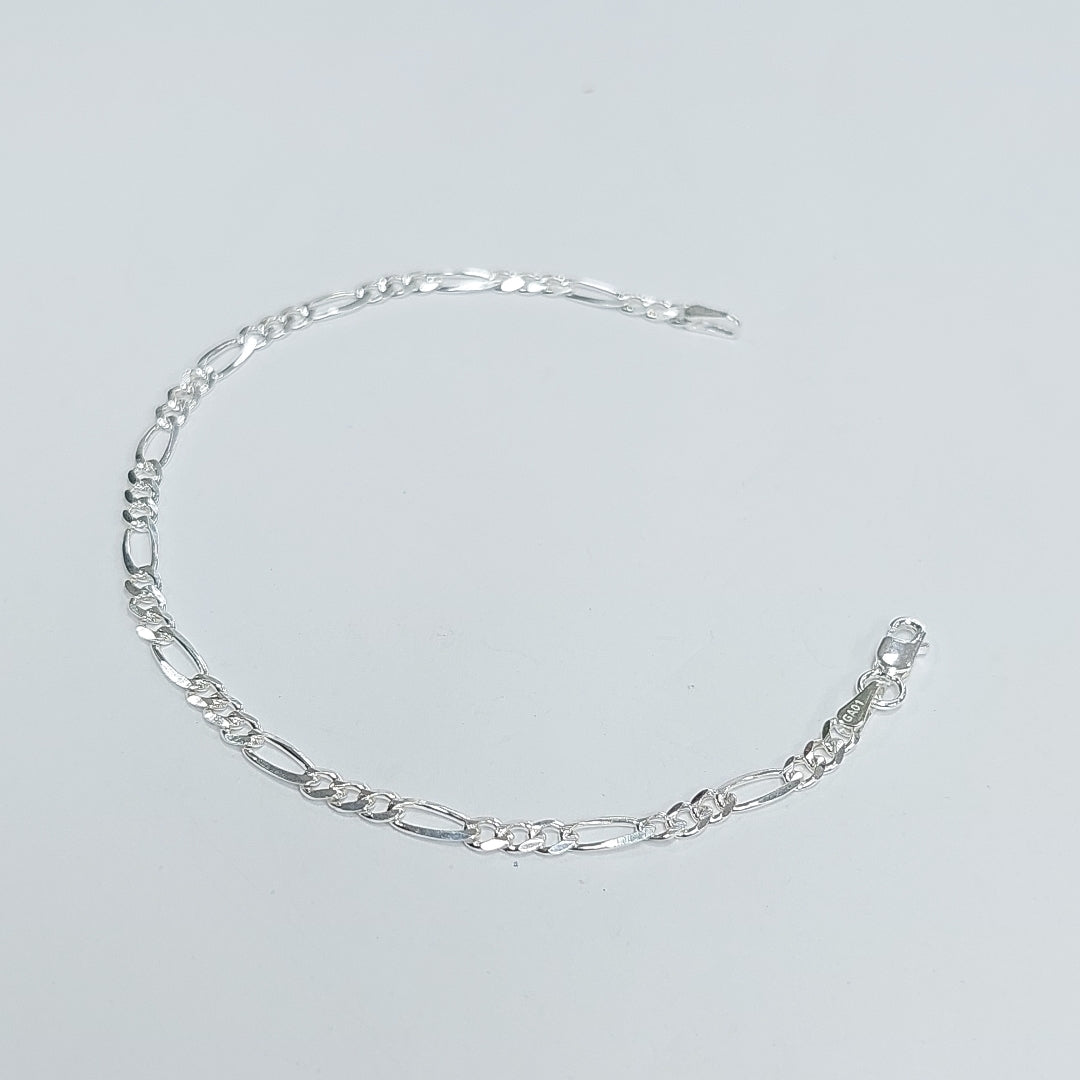 PULSERA TEJIDO 3X1 PLATA .925 18 CM 2.8 GR (NUEVO)