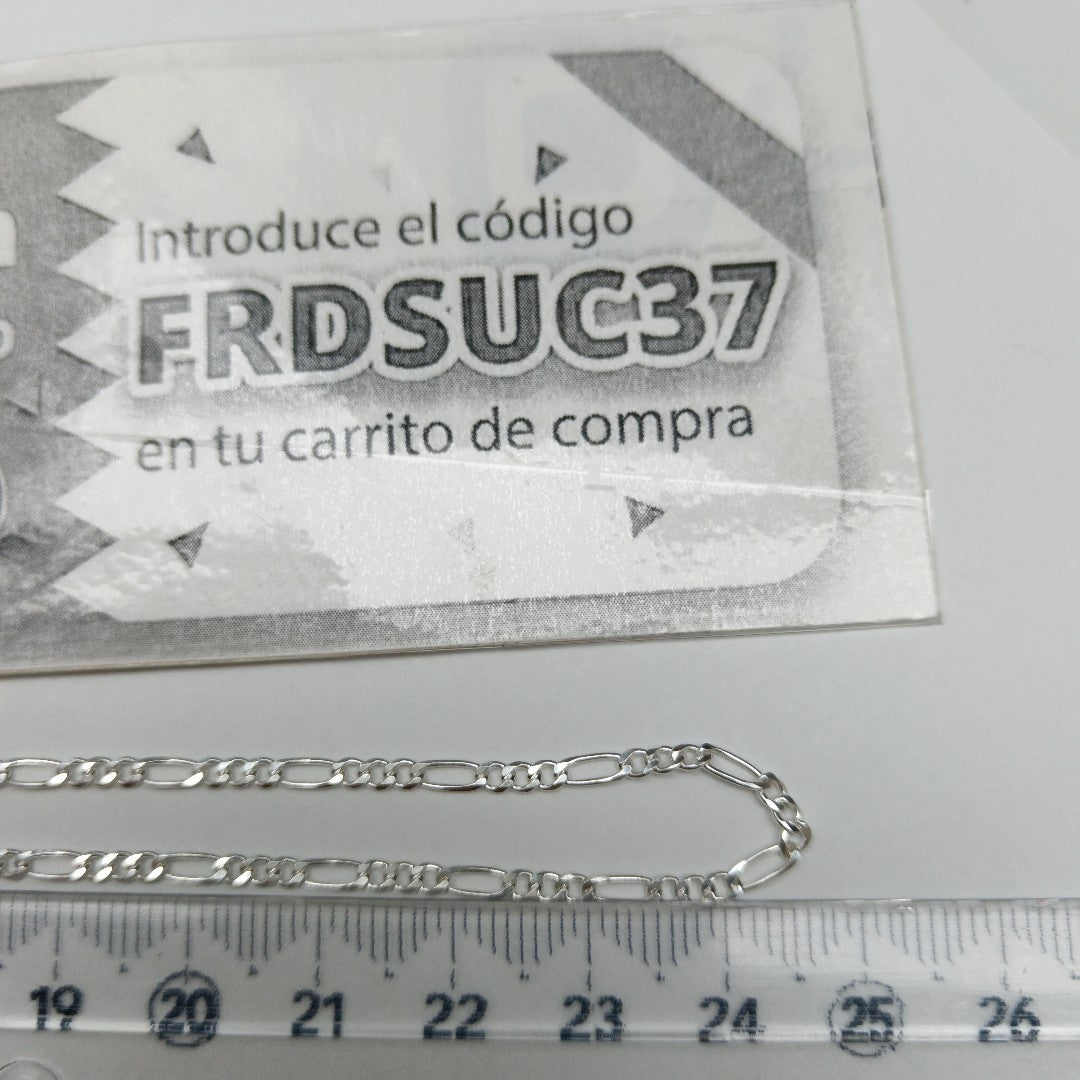 CADENA TEJIDO 3X1 PLATA .925 50 CM 4.3 GR (NUEVO)