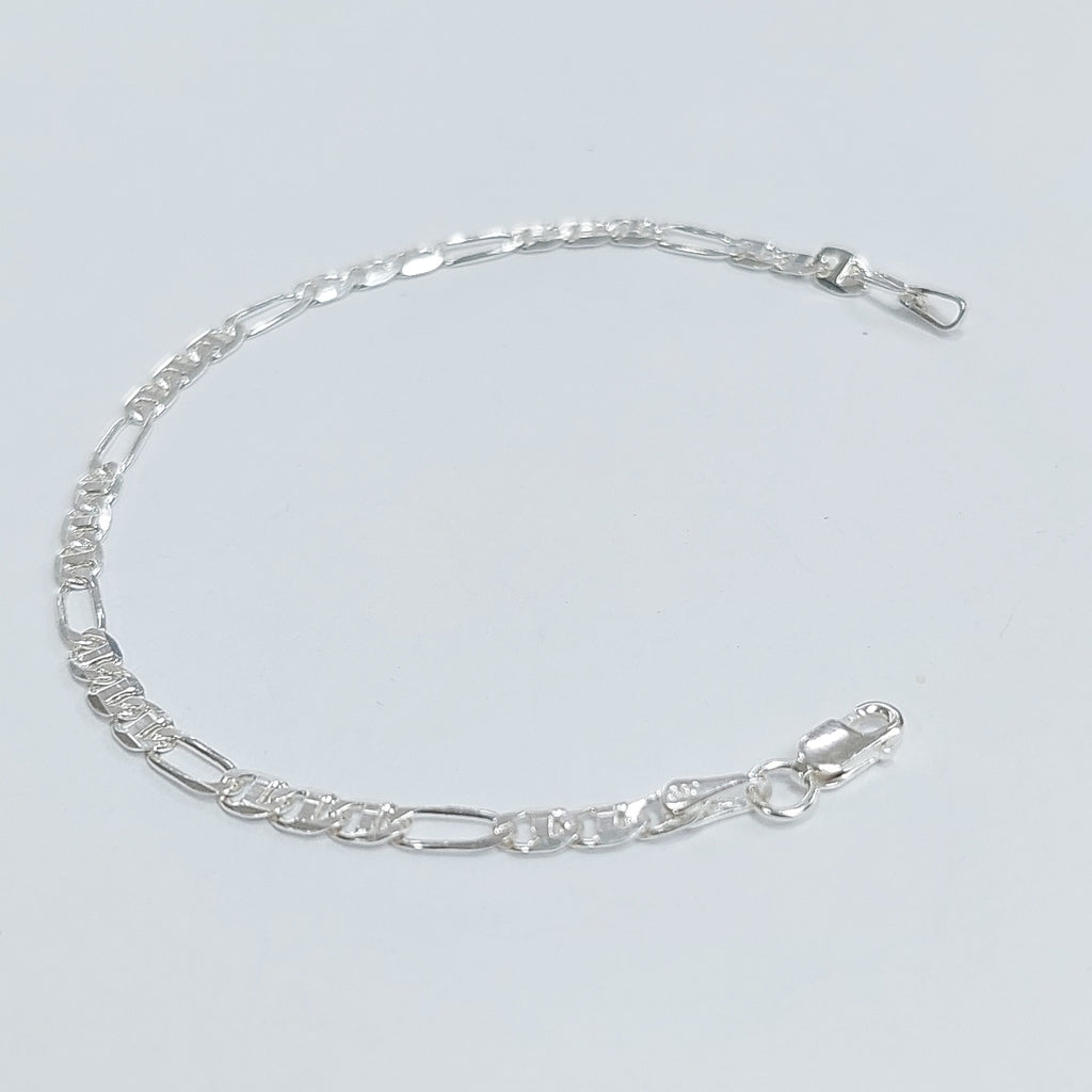 PULSERA TEJIDO 3X1 PLATA .925 16 CM 2.8 GR (NUEVO)