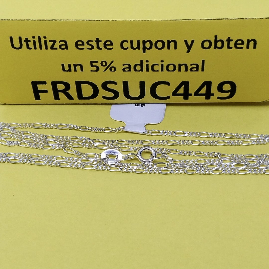 CADENA TEJIDO 3X1 PLATA .925 55 CM 2.3 GR (NUEVO)