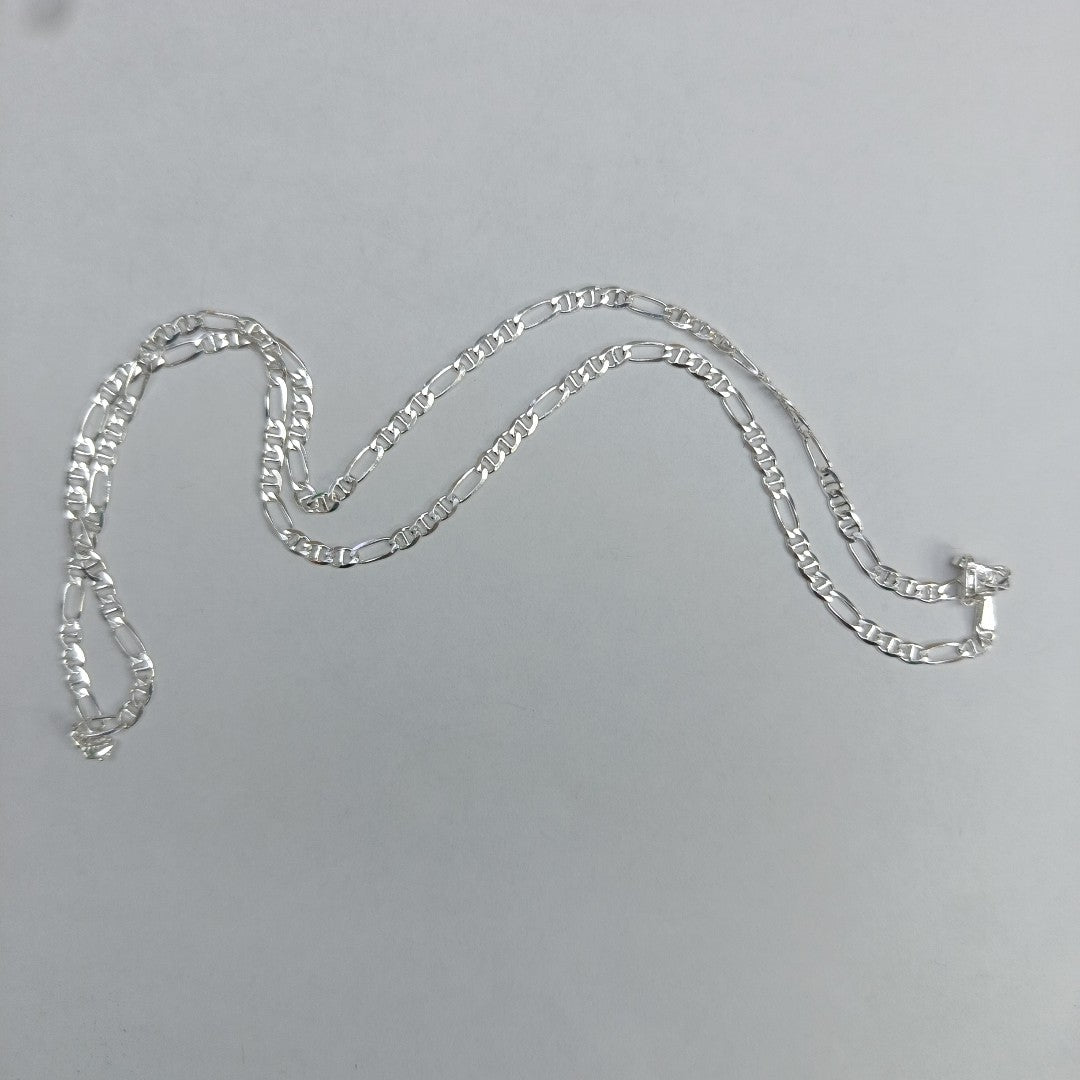 CADENA TEJIDO MARINERO PLATA .925 55 CM 8.1 GR (NUEVO)