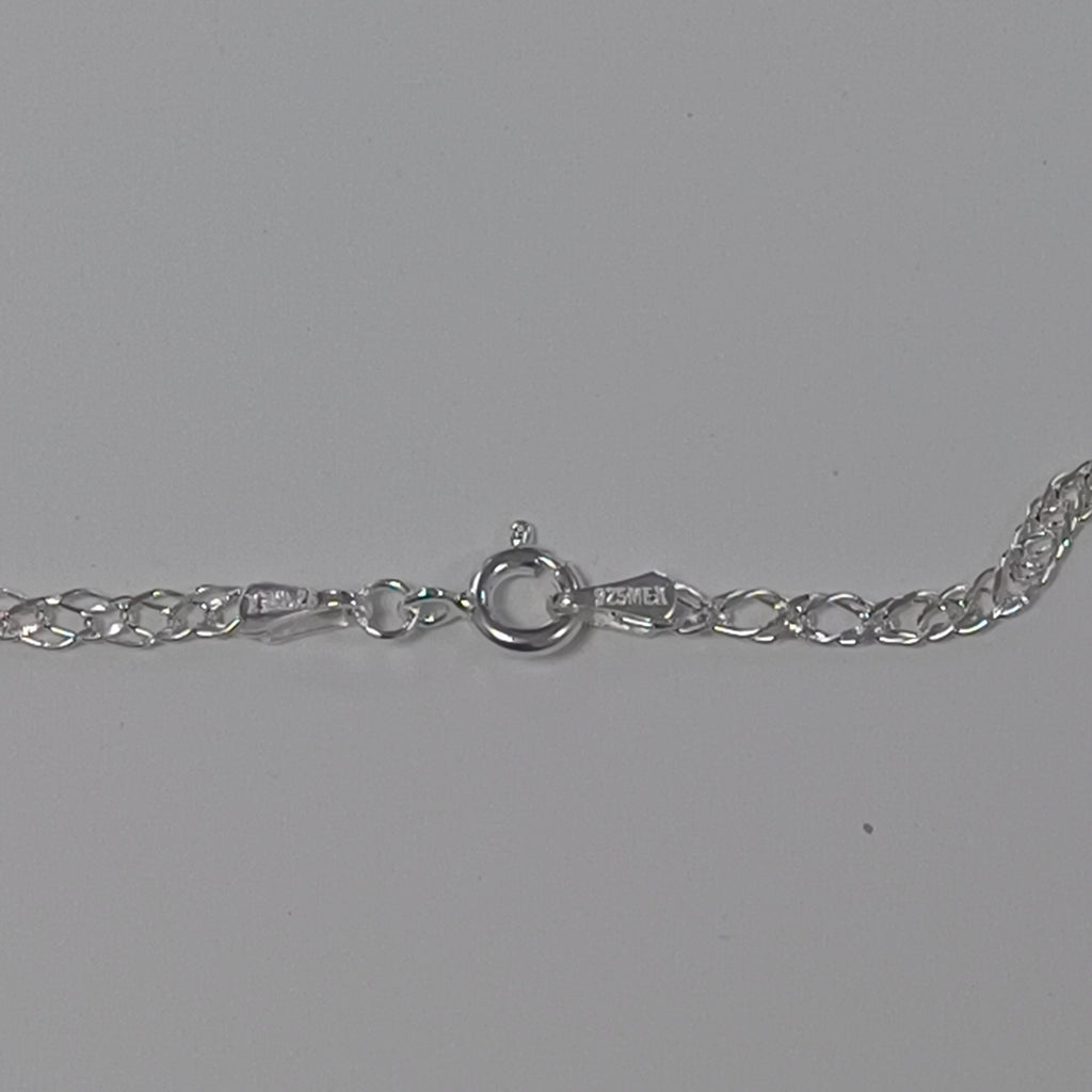 CADENA TEJIDO ESLABONES PLATA .925 55 CM 4.1 GR (NUEVO)