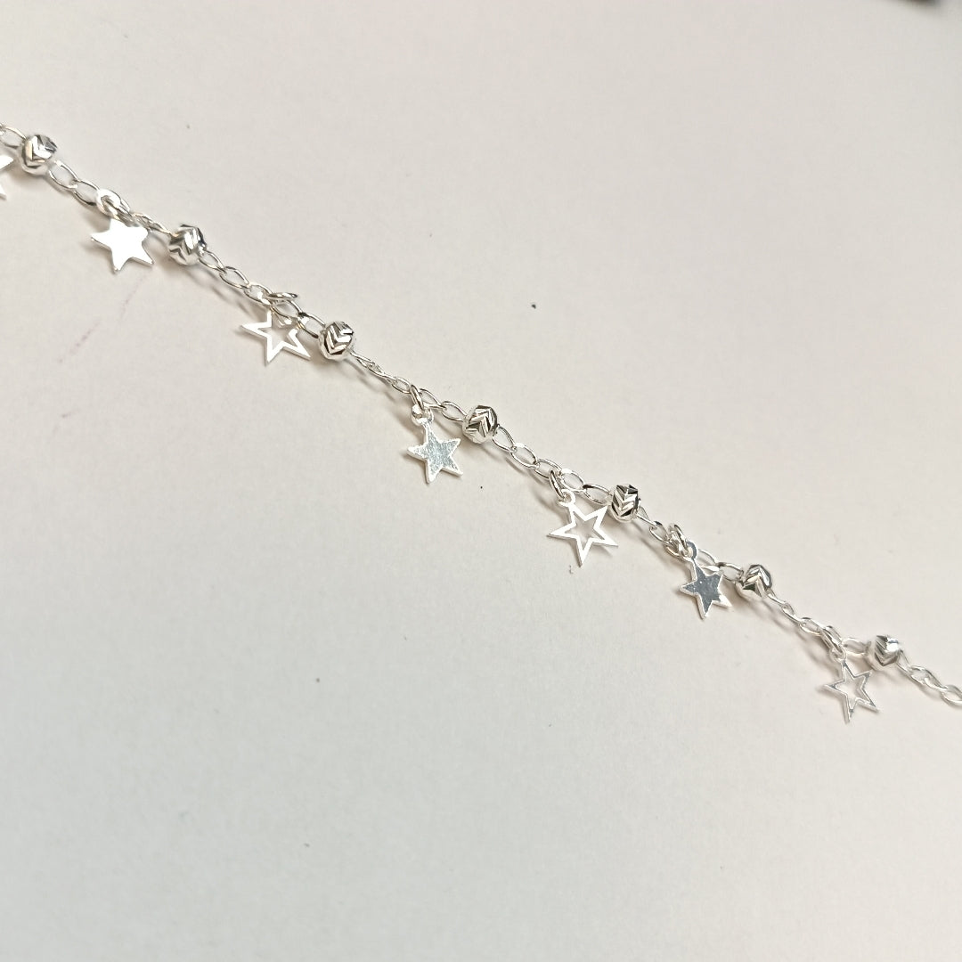 PULSERA TEJIDO ESPECIAL PLATA .925 18 CM 3.1 GR (NUEVO)