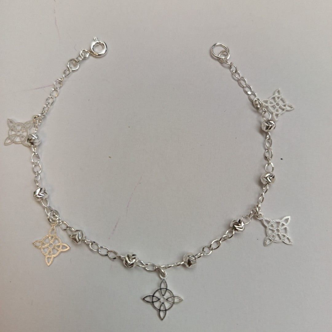 PULSERA TEJIDO ESPECIAL PLATA .925 18 CM 3.2 GR (NUEVO)