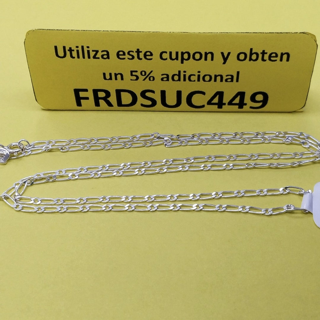 CADENA TEJIDO 1X1 PLATA .925 55 CM 3.1 GR (NUEVO)