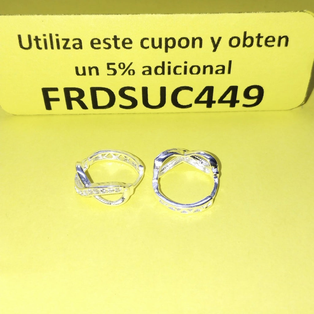 HUGGIES INFINITO CIRCONIAS PLATA .925 2.4 GR (NUEVO)