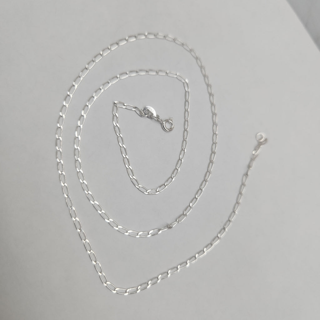 CADENA TEJIDO ESLABONES PLATA .925 55 CM 2.9 GR (NUEVO)