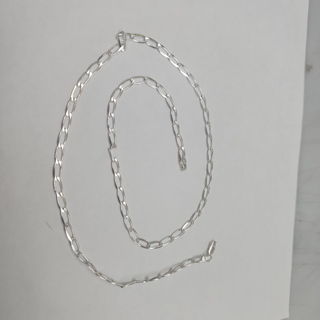 CADENA TEJIDO ESLABONES PLATA .925 60 CM 10.5 GR (NUEVO)