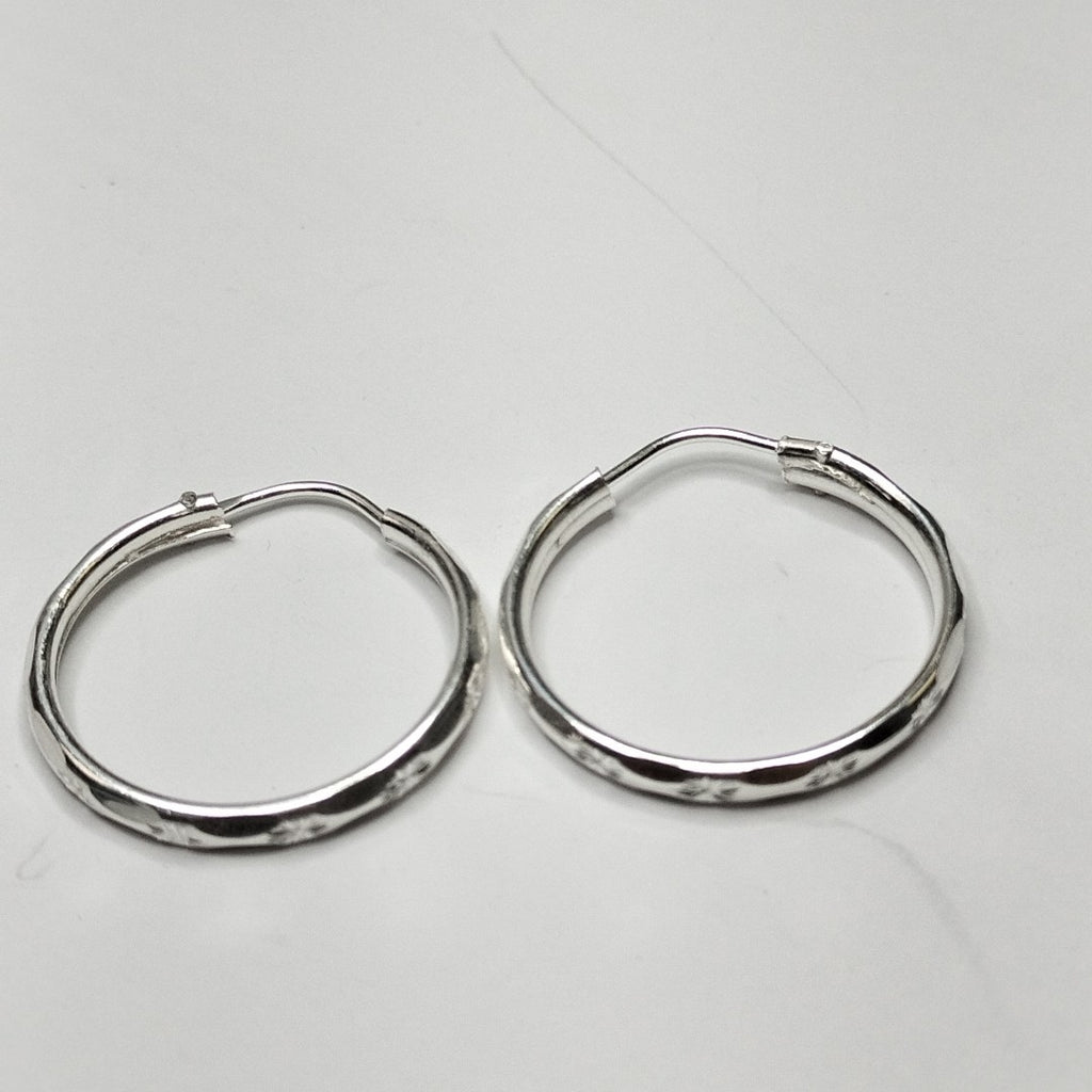 PAR ARRACADAS FACETADA PLATA .925 2.2 GR (NUEVO)