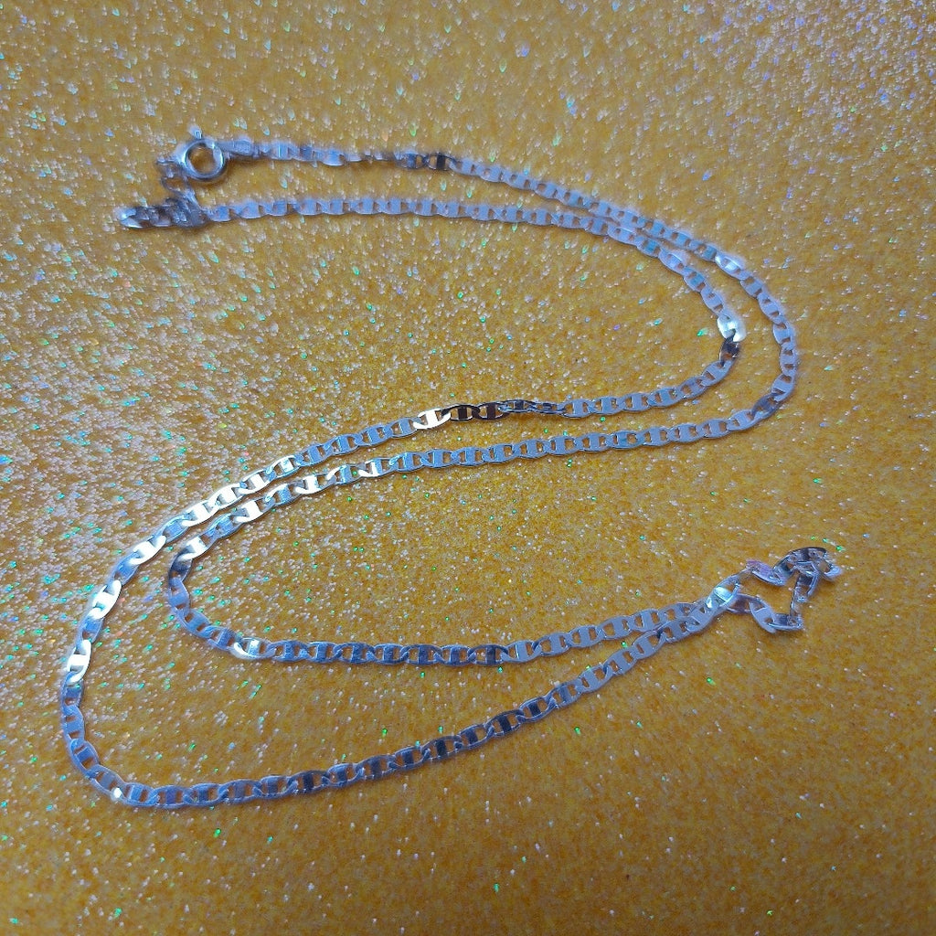 CADENA TEJIDO ESPEJO PLATA .925 55 CM 4 GR (NUEVO)