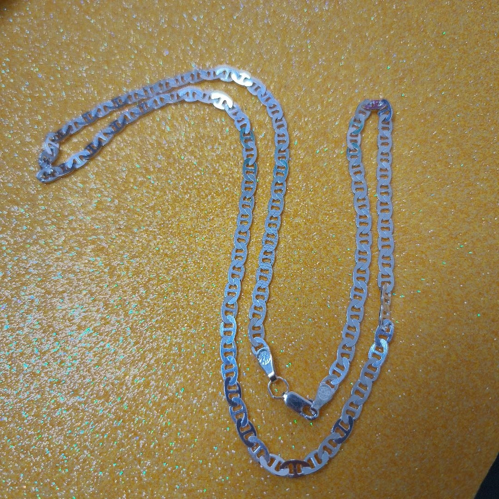CADENA TEJIDO GUCHI PLATA .925 55 CM 13 GR (NUEVO)